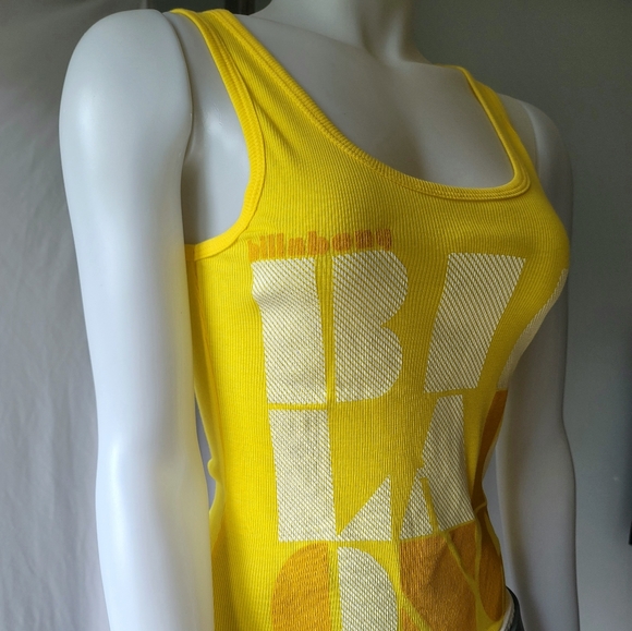 Billabong Yellow Tank Top Size Medium - Picture 4 of 10